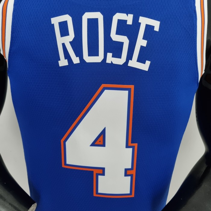 Derrick Rose New York Knicks 75th Anniversary Swingman Jersey Blue