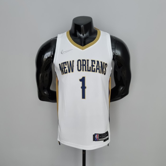 Zion Williamson New Orleans Pelicans 75th Anniversary Swingman Jersey White
