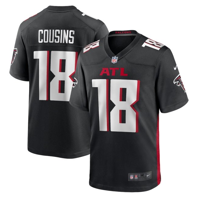 Atlanta Falcons Jersey Black NO.18 COUSINS