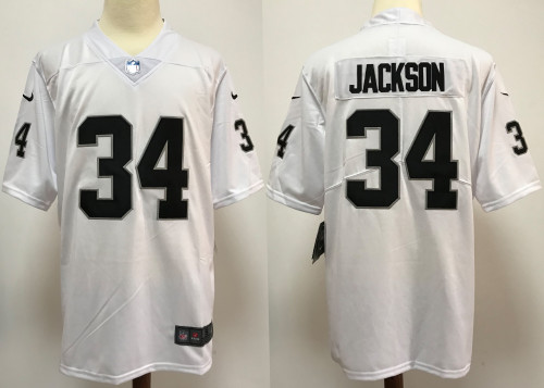 Las Vegas Raiders Jerseys White NO.34 JACKSON