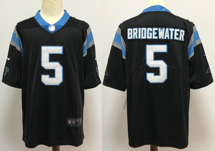 Carolina Panthers Jersey Black NO.5 BRIDGEWATER