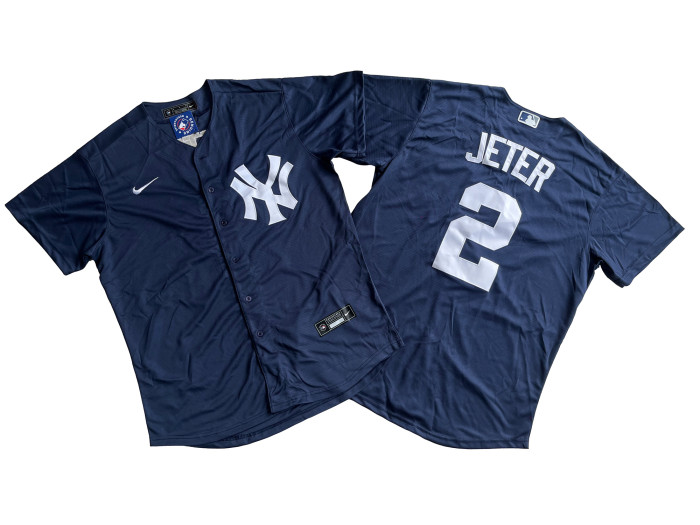 New York Yankees Jersey White Blue Fan Version NO.2 JETER