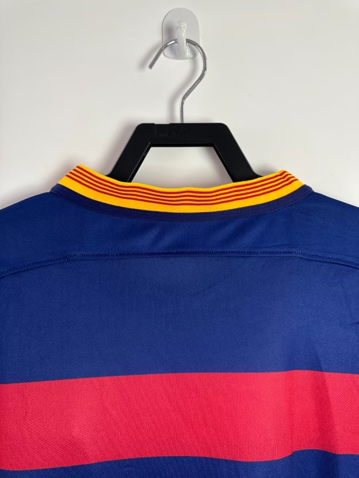 Barcelona Home Long Sleeve Retro Jersey 2015/16