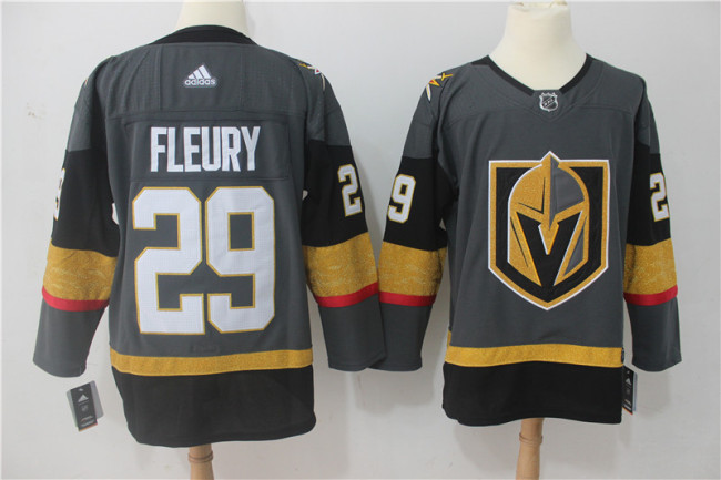 Vegas Golden Knights Home Jersey Grey NO.29 FLEURY