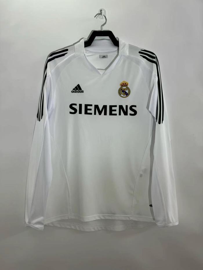 Real Madrid Home Retro Long Sleeves Jersey 2005/06