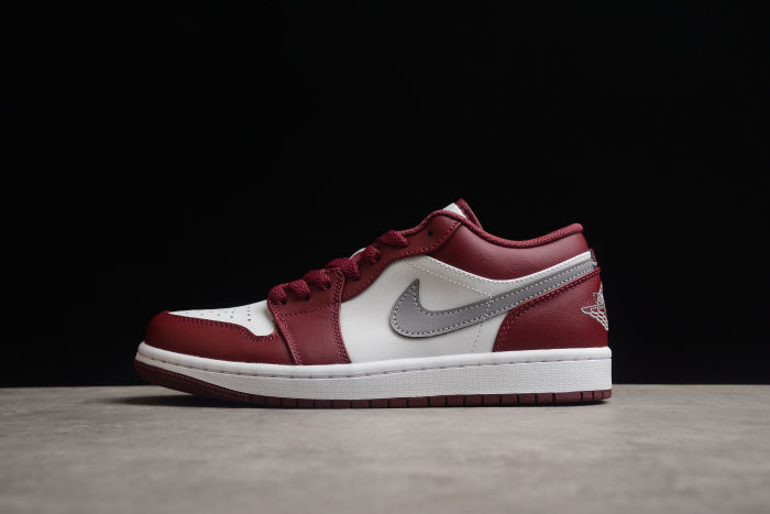 Air Jordan 1 Low Bordeaux Cherrywood/Red/Grey 553558-615
