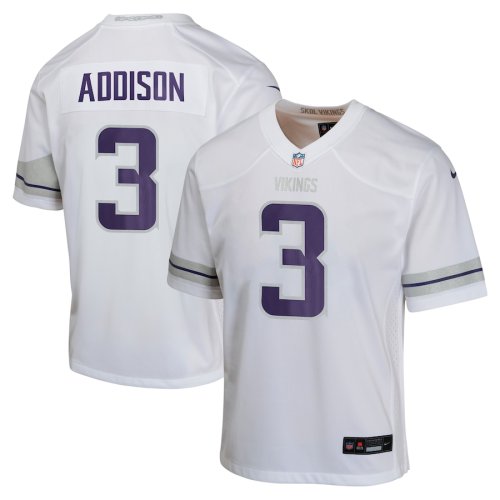 Minnesota Vikings Alternate Jersey White New style NO.3 ADDISON
