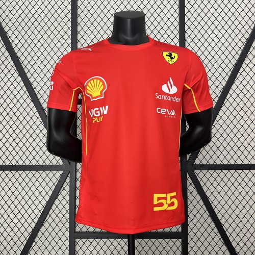 2024 Ferrari Racing T-Shirt Red NO.55