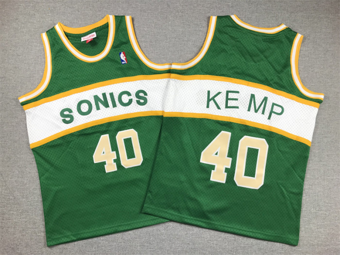 Seattle SuperSonics Kids Jersey Green Classics Edition 94/95 NO.40 KE MP