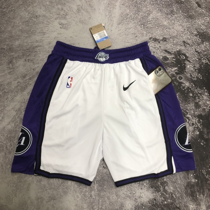 Los Angeles Lakers Team Basketball Shorts white City Edition 23/24