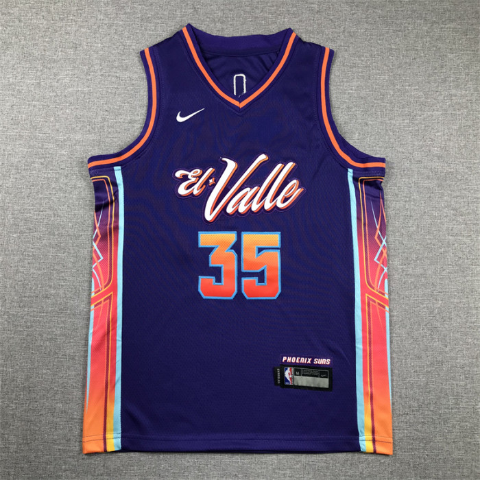 Phoenix Suns Kids Jersey Purple City Edition 23/24 NO.35 DURANT