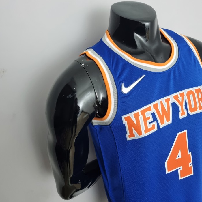Derrick Rose New York Knicks 75th Anniversary Swingman Jersey Blue