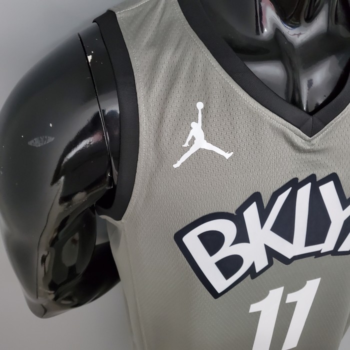 Kyrie Irving Brooklyn Nets Flying Man Swingman Jersey Gray
