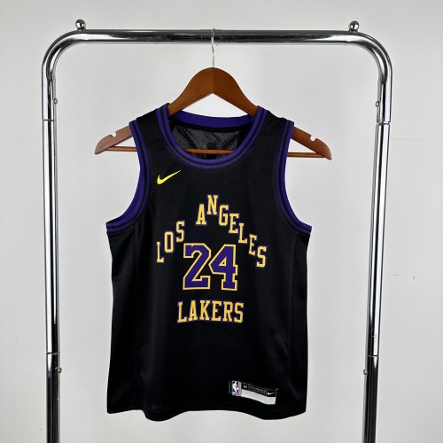 Los Angeles Lakers Kids Jersey City Edition 2023 No. 24 BRYANT