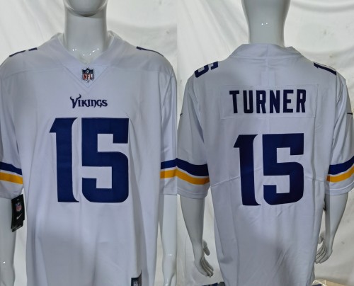 Minnesota Vikings Alternate Jersey White NO.15 TURMER