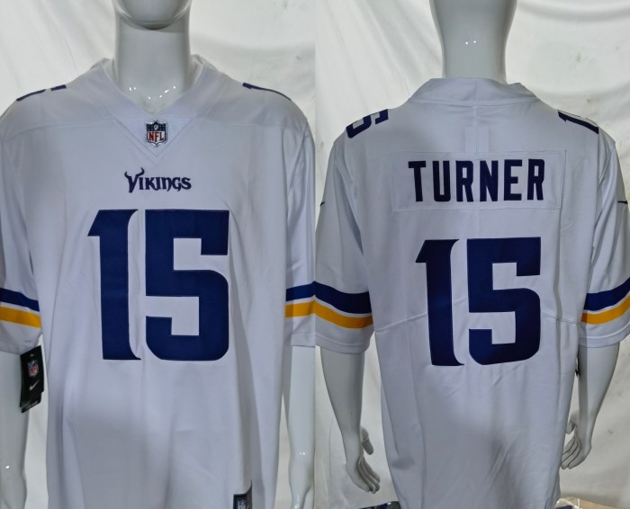 Minnesota Vikings Alternate Jersey White NO.15 TURMER