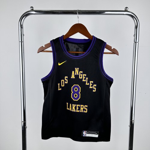 Los Angeles Lakers Kids Jersey City Edition 2023 No. 8 BRYANT