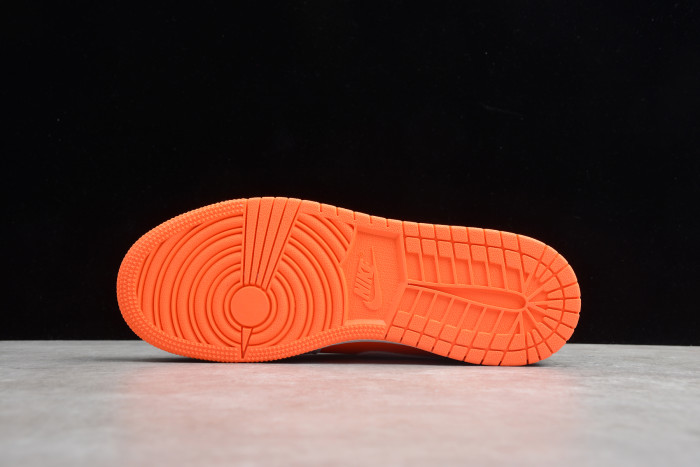 Air Jordan 1 Mid Notebook GS Yellow Orange Leather 554725-870