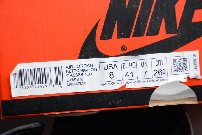 Air Jordan 1 High OG “Fearless” CK5666-100