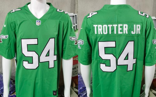 Philadelphia Eagles Grass Green 2023 NO.54 TROTTER JR