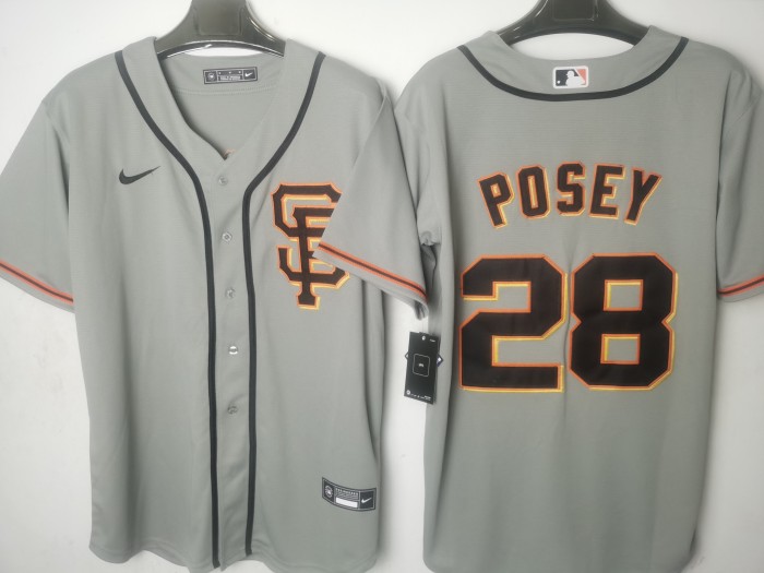 San Francisco Giants Jersey Grey NO.28 POSEY