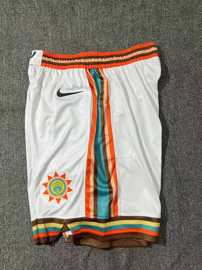 San Antonio Spurs Shorts City Edition White 2023