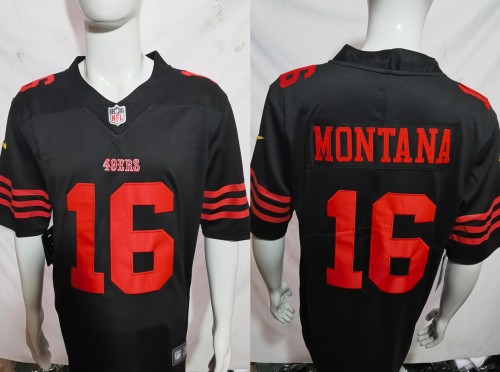 San Francisco 49ers Jersey Limited Editio Black NO.16 MONTANA