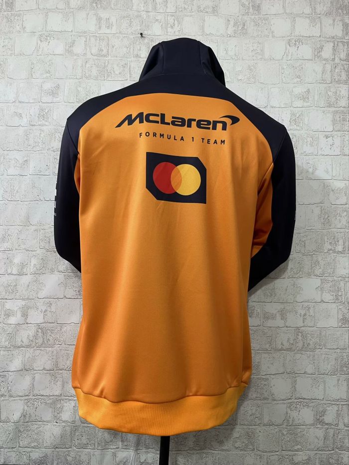 2025 McLaren Hoodie Orange NO Number