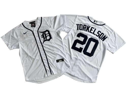Detroit Tigers Jersey White Fan Version NO.20 TORKELSON