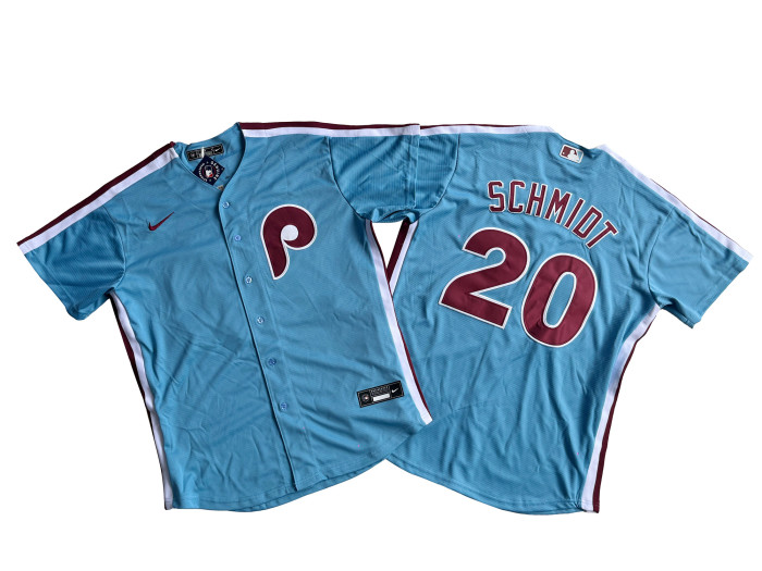 Philadelphia Phillies Limited Jersey Blue Fan Version NO.20 SCHMIDT