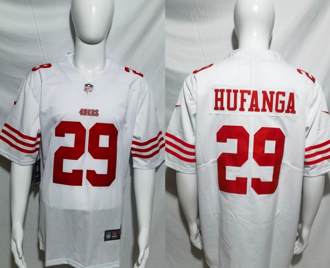 San Francisco 49ers Jersey Limited Editio White NO.29  HUFANGA