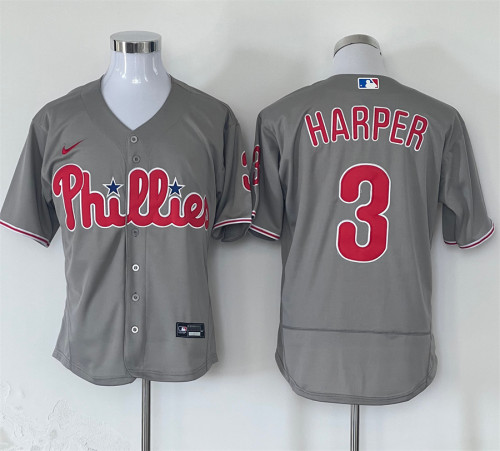 Philadelphia Phillies Limited Jersey Grey Fan Version NO.3 HARPER