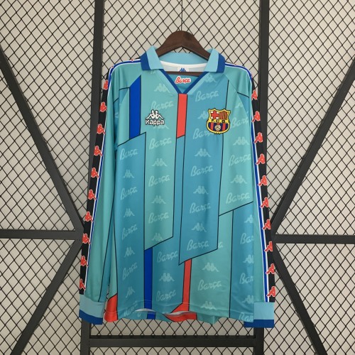 Barcelona Away Long Sleeve Retro Jersey 1996/97