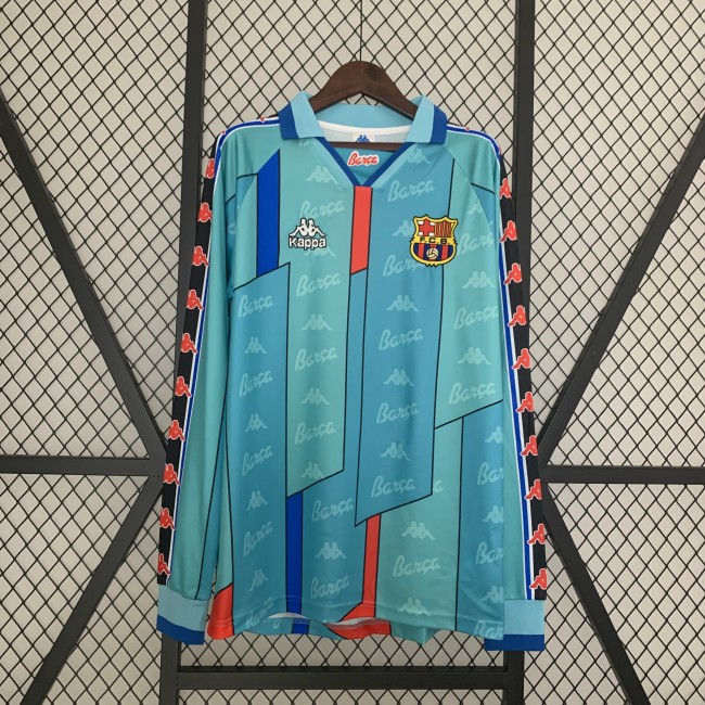 Barcelona Away Long Sleeve Retro Jersey 1996/97