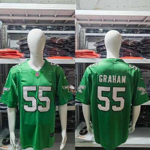 Philadelphia Eagles Retro Edition Grass Green 2023 NO.55 GRAHAM
