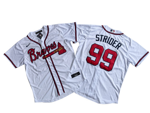 Atlanta Braves Jersey White Fan Version NO.99 STRIDER