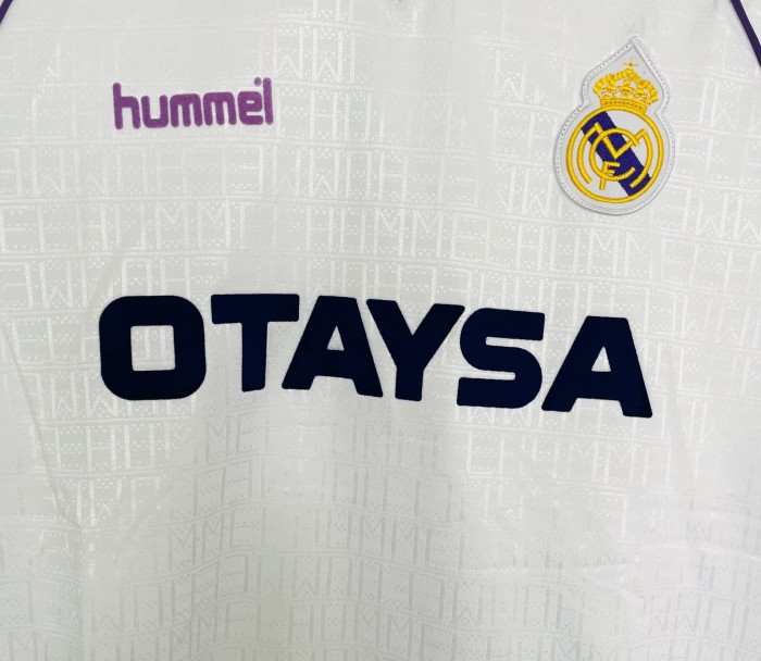 Real Madrid Home Retro Jersey 1990/92
