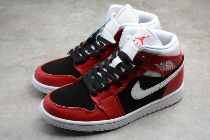 Air Jordan 1 Mid Gym Red White Black BQ6472-601