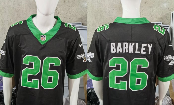 Philadelphia Eagles Jersey Retro Edition Black 2023 NO.26 BARKLAY