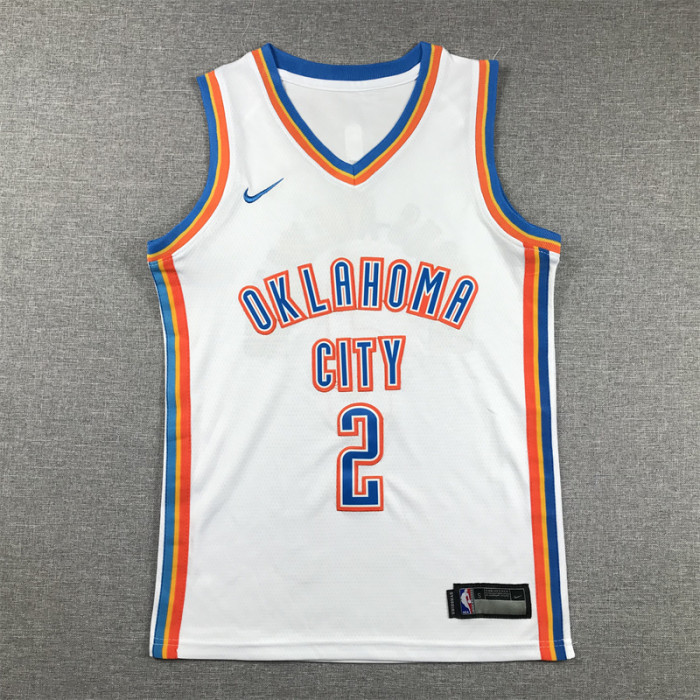 Oklahoma City Kids Jersey White Association Edition 22/23 NO.2 GILGEOUS-ALEXANDER