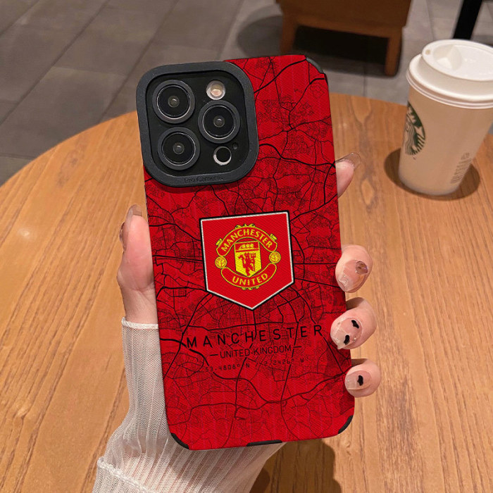 Football Phone Case For iPhone 16 16PRO 16PROMAX 15 15PRO 14 12 11 XS Max Matte Shockproof Soft Silicone Cover