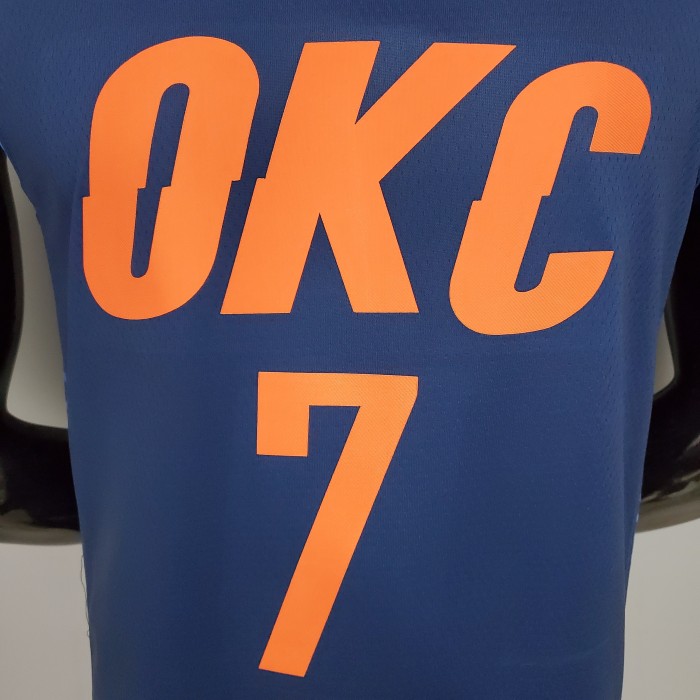 Carmelo Anthony Oklahoma City Thunder Swingman Jersey Blue Stripes