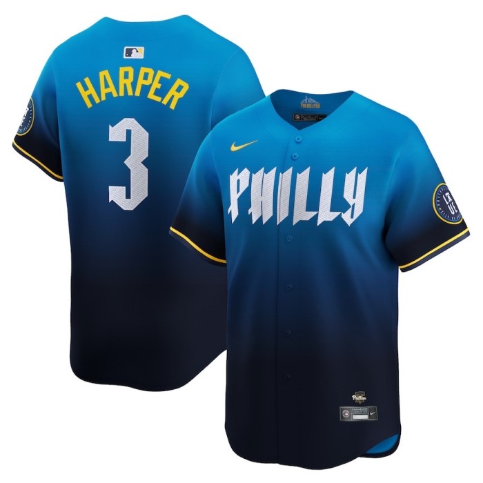 Philadelphia Phillies Limited Jersey Blue City Version NO.3 HARPER