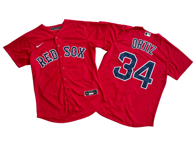 Boston Red Sox Home Jersey Red replica NO.34 ORTIZ