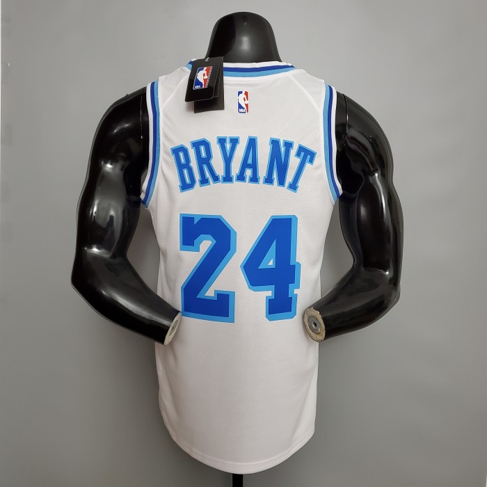 Retro Before Bryant #8 After Bryant #24 Swingman Jersey White