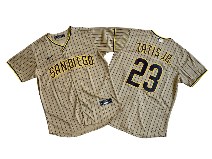 San Diego Padres Jersey Fan version Brown Stripes NO.23 TATIS JR.