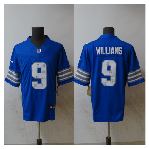 Detroit Lions  Jersey Blue Youth NO.9 WILLIAMS