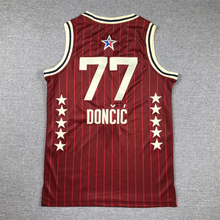 All-Star Kids Jersey Red special edition 2024 NO.77 Dončić