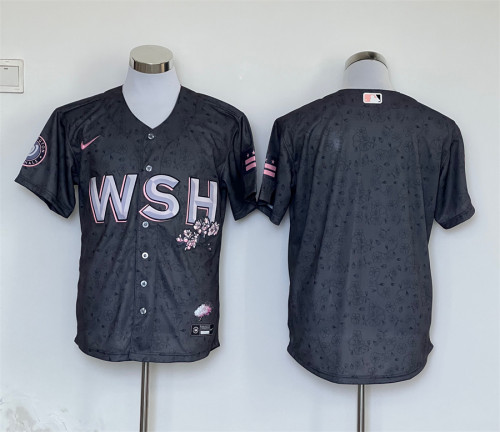 Washington Nationals Jersey Black Fan Version NO Number