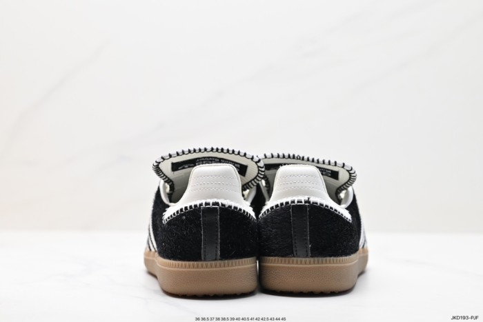 Wales Bonner adidas Samba Pony Tonal Low Core Black Cream White IE0580